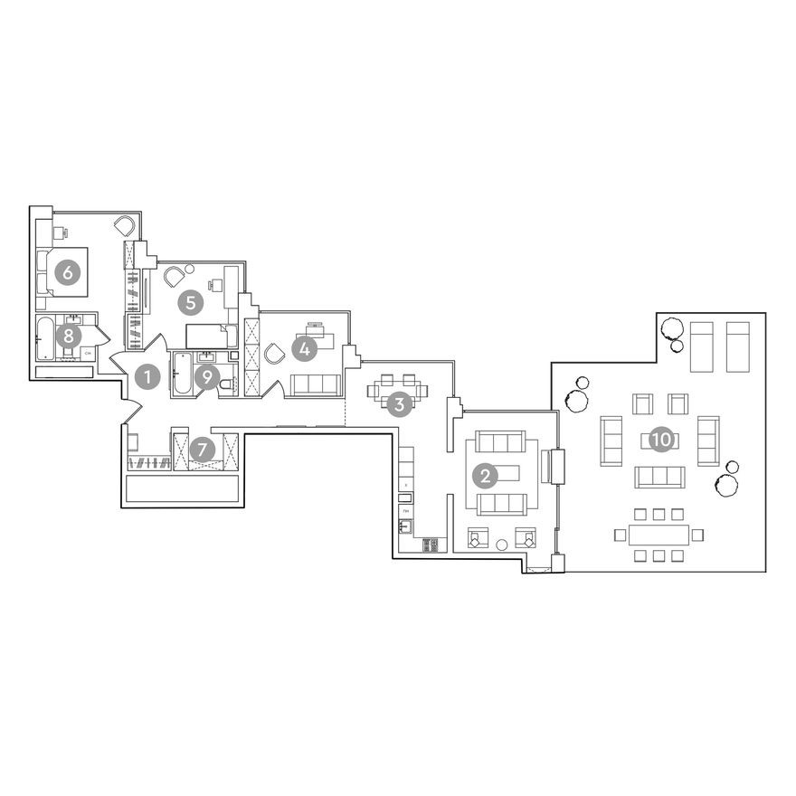 4к. апартаменты, 198.4 м²