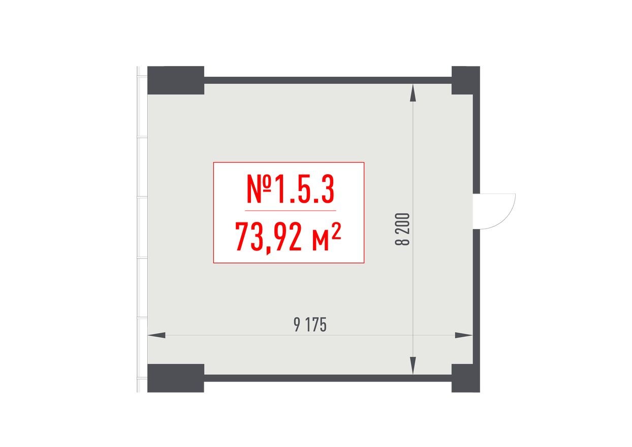Офисное помещение, 73.9 м²