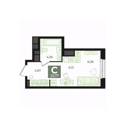 1к. квартира