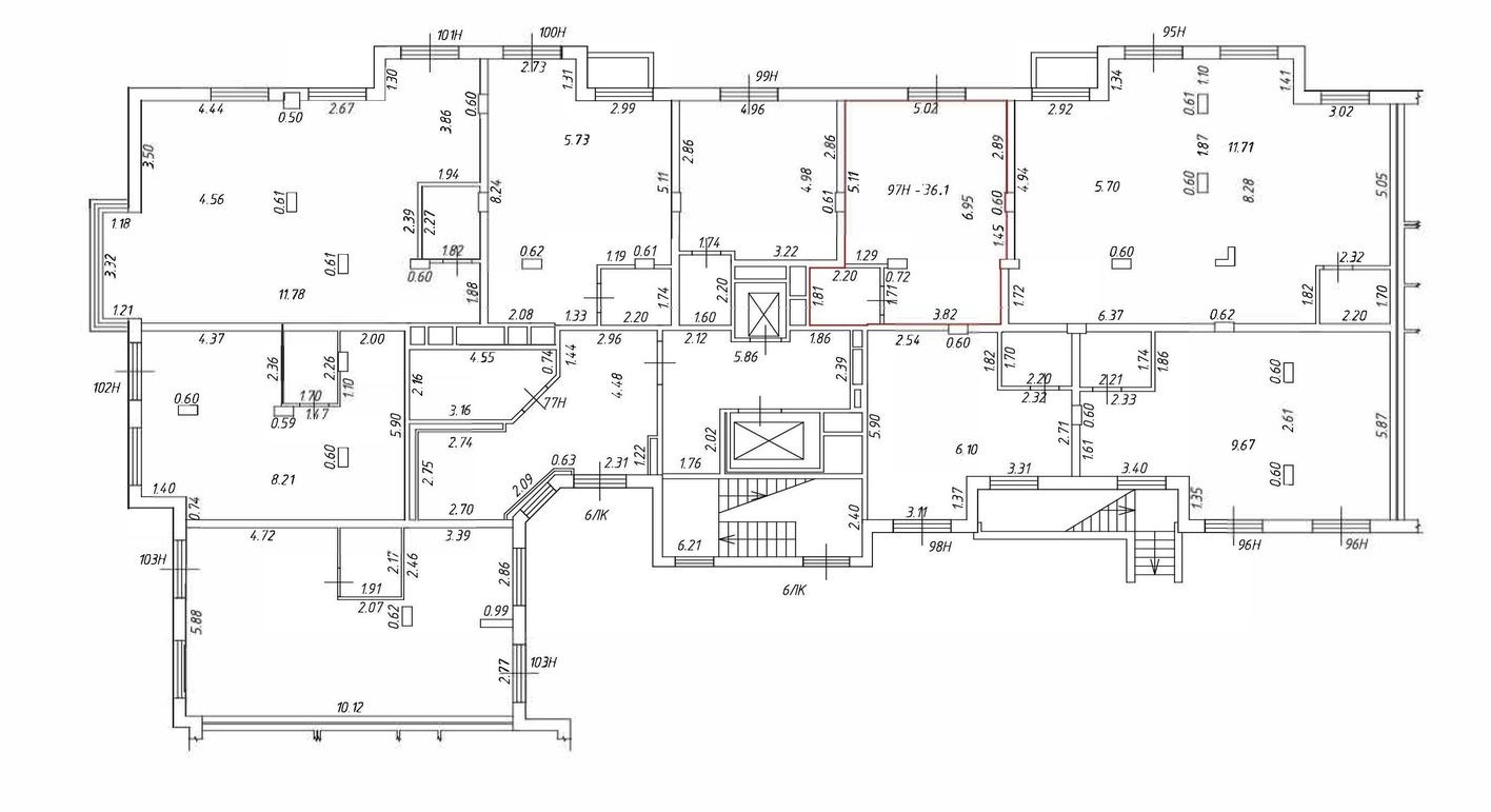 Помещение свободного назначения, 36.1 м²