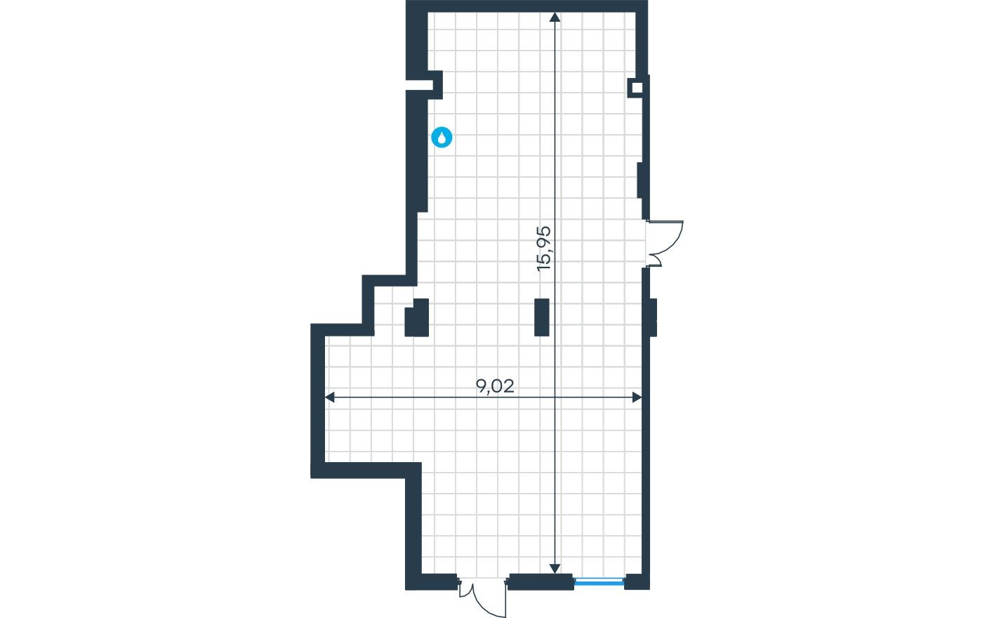 Планировка — Торговое помещение, 116.6 м²
