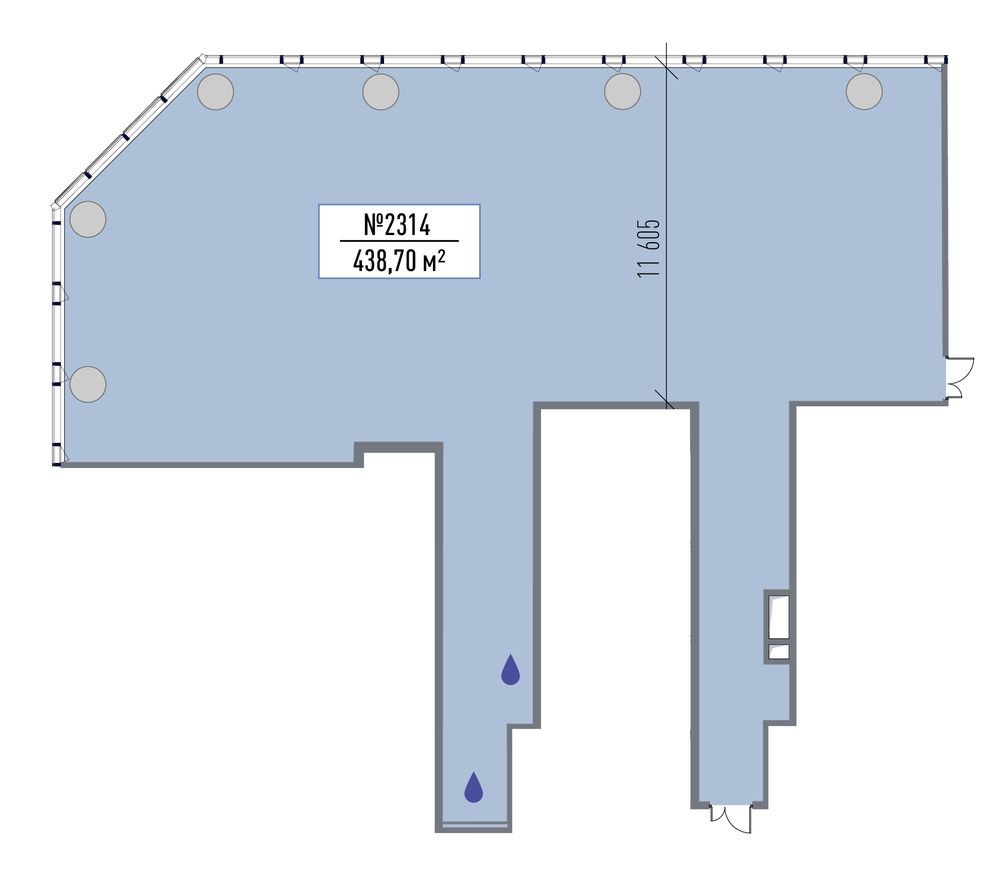 Офисное помещение, 438.0 м²
