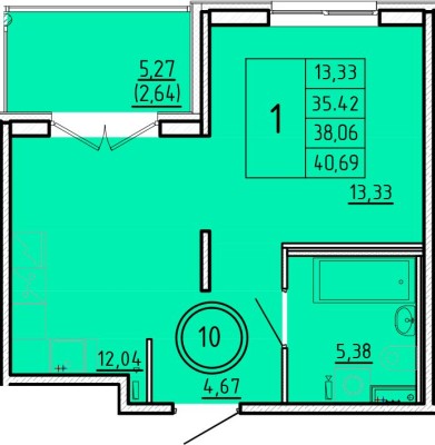 1к. квартира