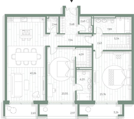 2к. квартира