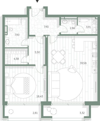 1к. квартира