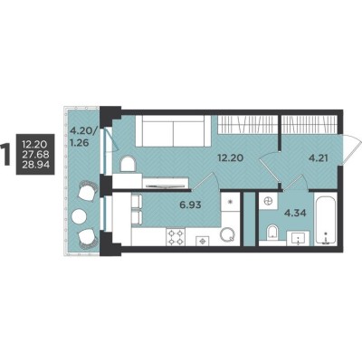 1к. квартира