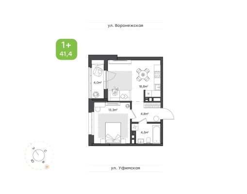 1е квартира