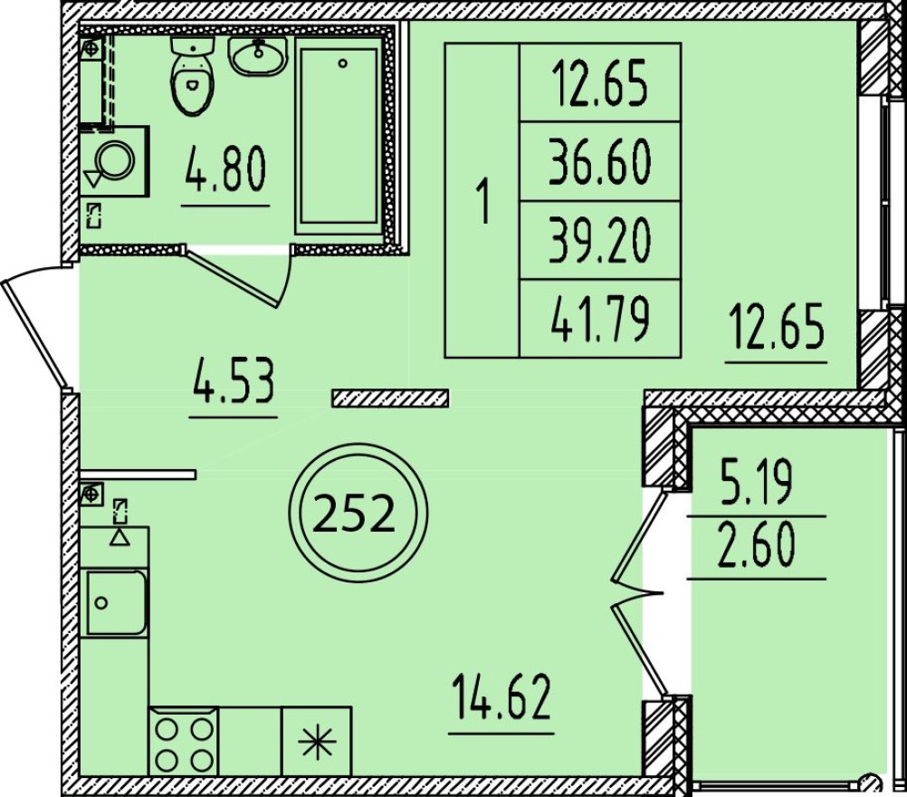 1к. квартира