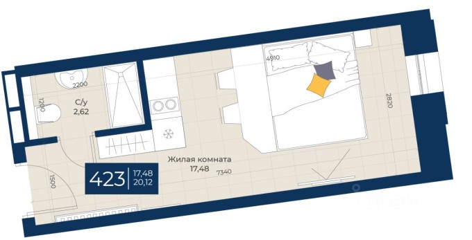 1к. квартира