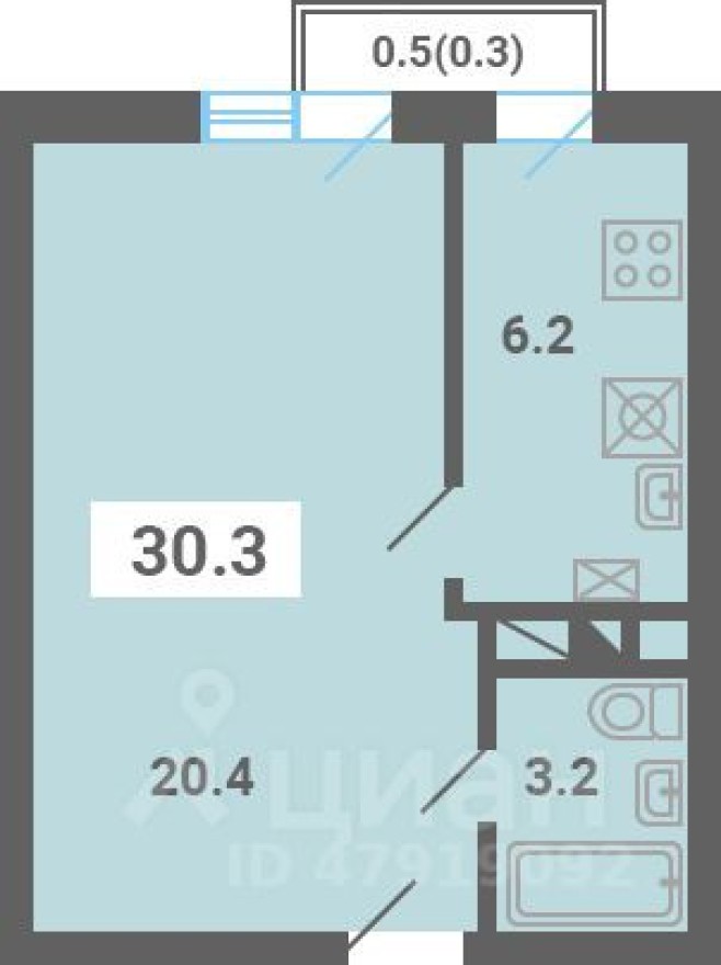 1к. квартира