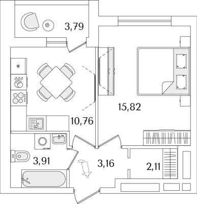 1к. квартира