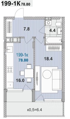 1к. квартира