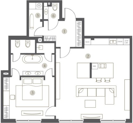 1к. квартира