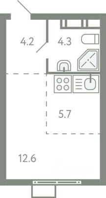 1к. квартира