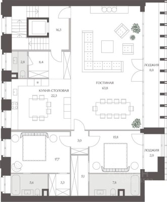 4к. квартира