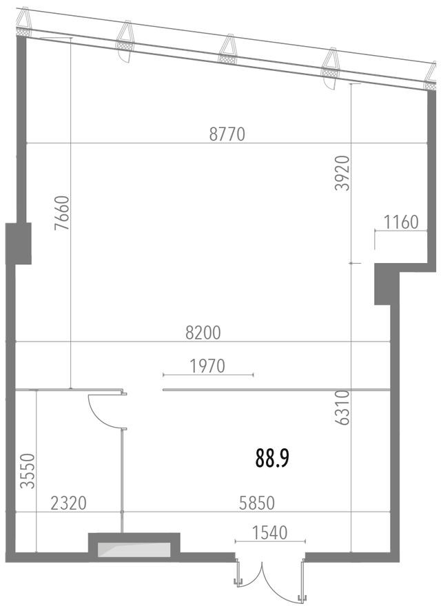 Офисное помещение, 88.9 м²