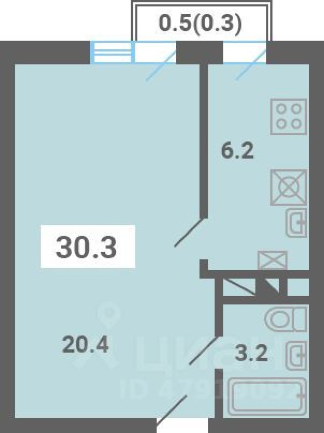 1к. квартира