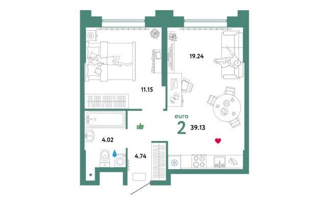 2е квартира