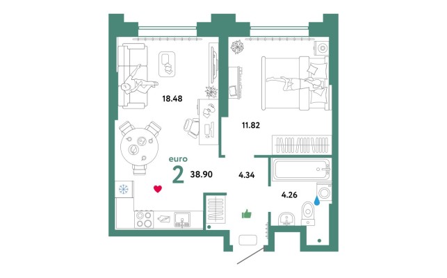 2е квартира