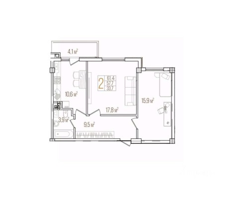 2к. квартира