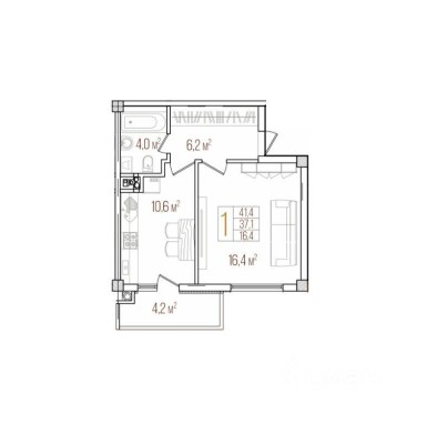 1к. квартира