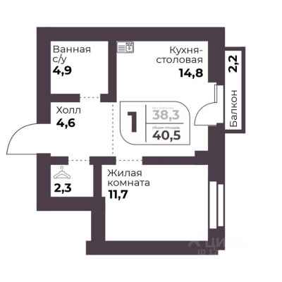 1к. квартира