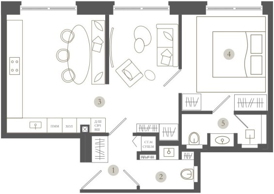 1к. квартира