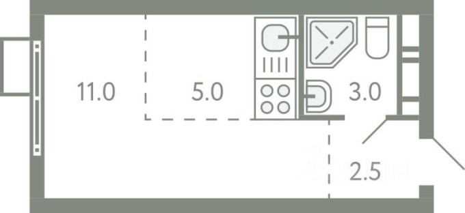 1к. квартира