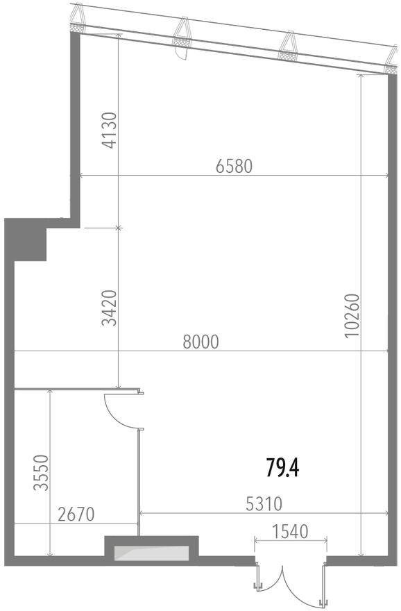 Офисное помещение, 79.4 м²