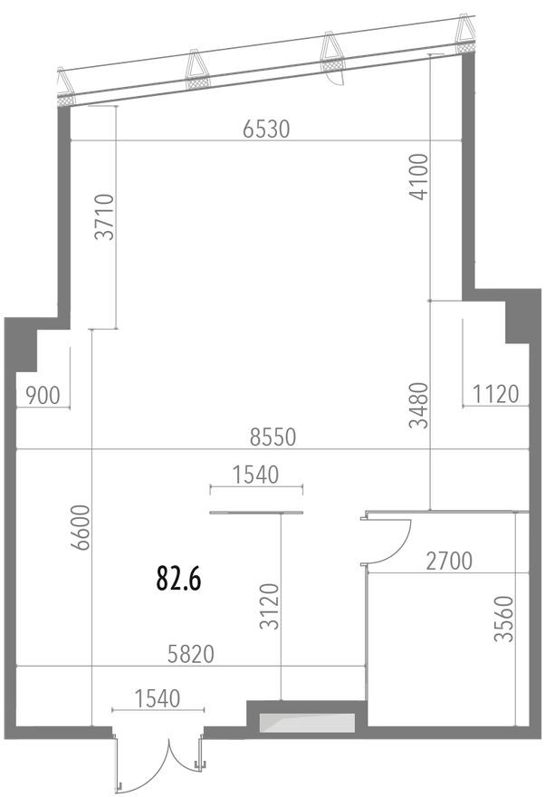 Офисное помещение, 82.6 м²