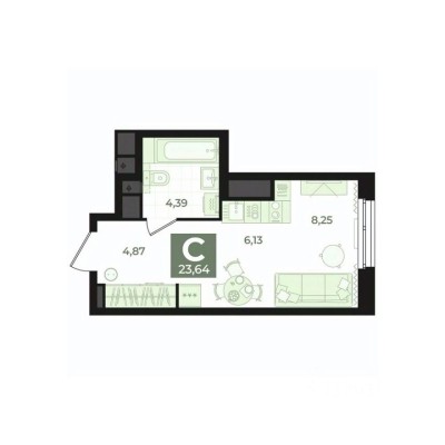 1к. квартира