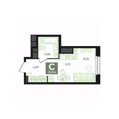 1к. квартира