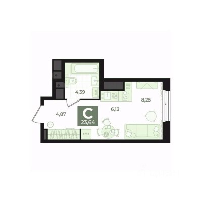 1к. квартира