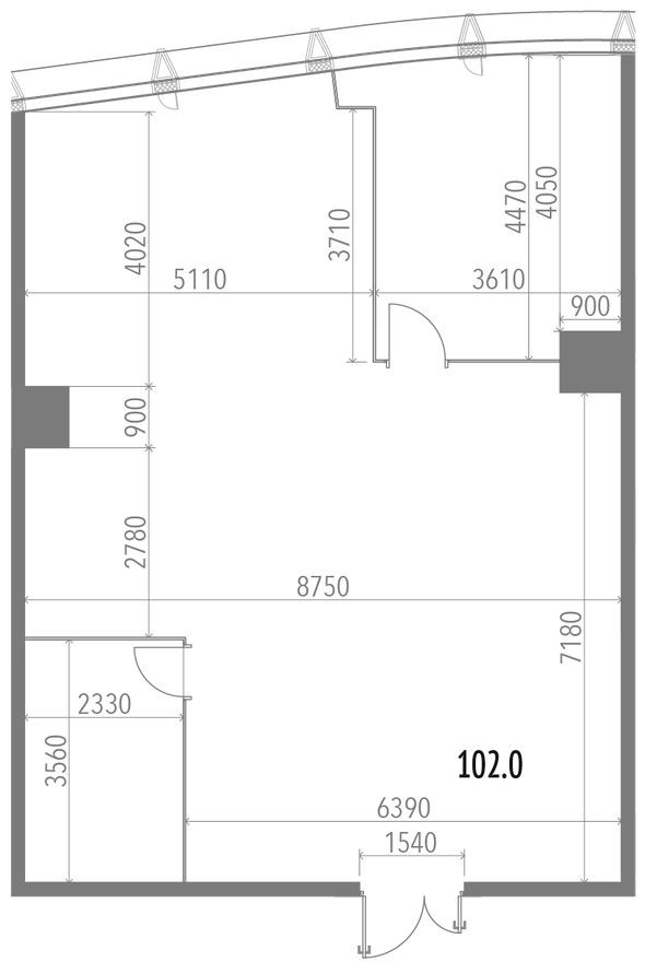Офисное помещение, 102.0 м²