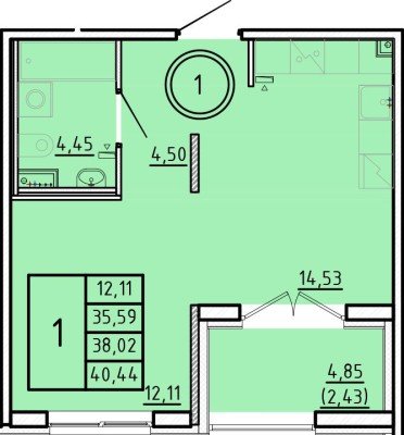 1к. квартира