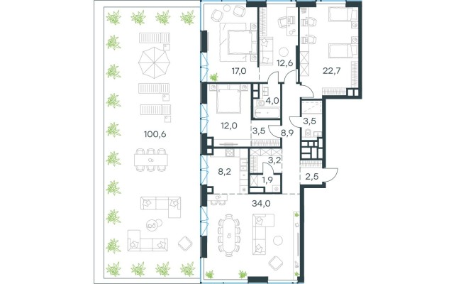 5к. квартира