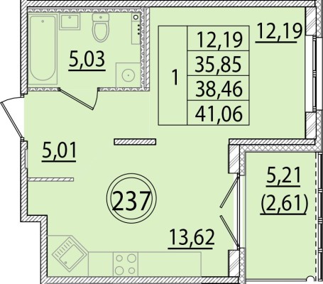 1к. квартира