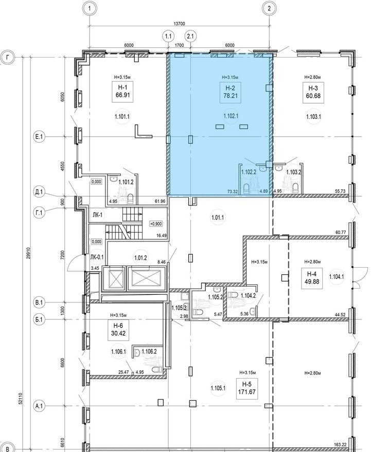 Помещение свободного назначения, 78.2 м²