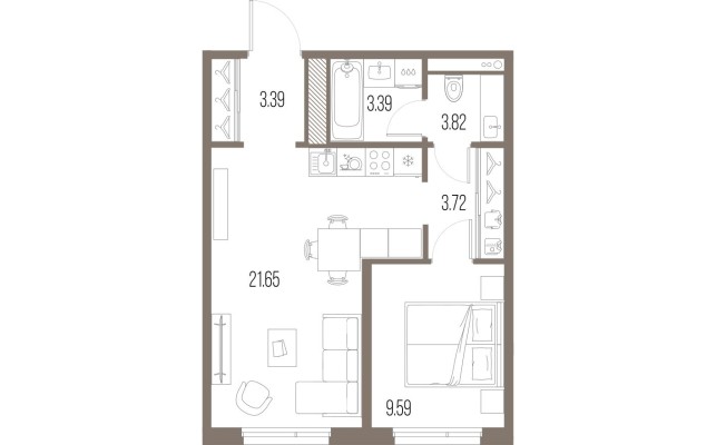 1к. квартира