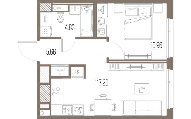 1к. квартира