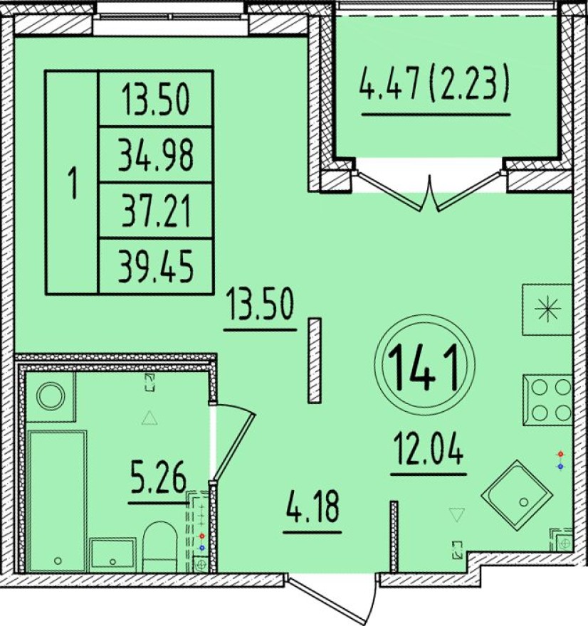 1к. квартира