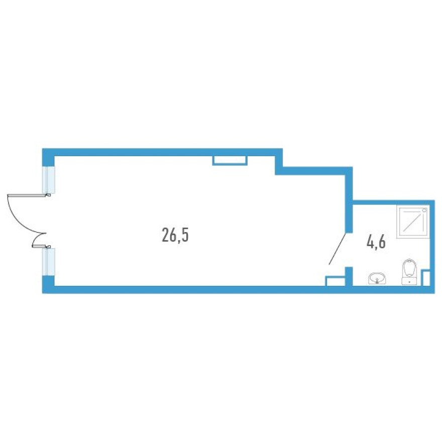Помещение свободного назначения, 31.1 м²