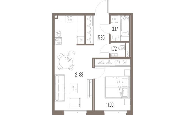 1к. квартира