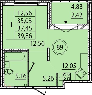 1к. квартира