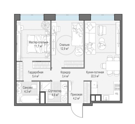 2к. квартира