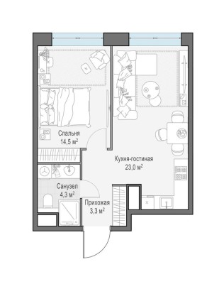 1к. квартира