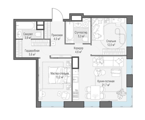 2к. квартира