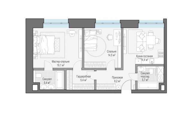 2к. квартира