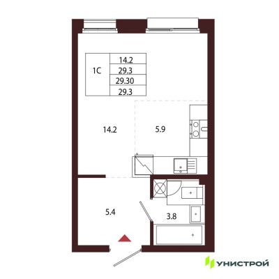 1к. квартира