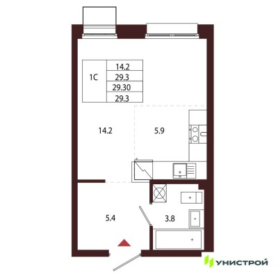 1к. квартира